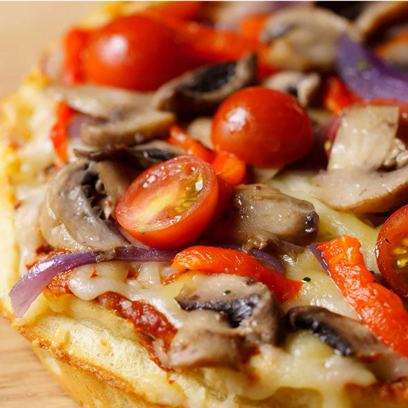 Veggie Waffle Pizza